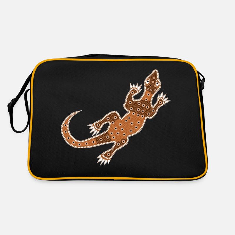 Waran - Retro Tasche - Schwarz/Gold