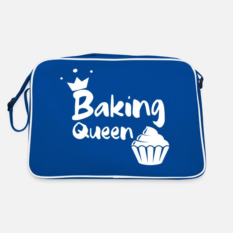 Baking Queen funny humor cupcake gift Retro Bag