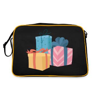 Set cadeau - Sac Retro - noir/or - Dos