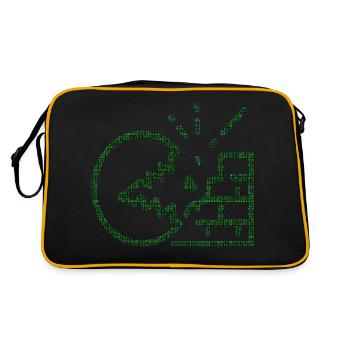 Hacker Symbols - Retro Bag - black/gold - Back