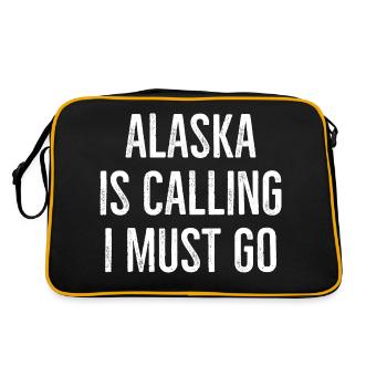 Alaska appelle je dois y aller - Sac Retro - noir/or - Dos