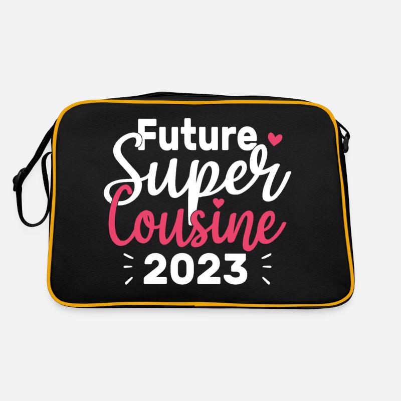 Annonce Grossesse 2023 Future Super Cousine Cadeau Sac Retro