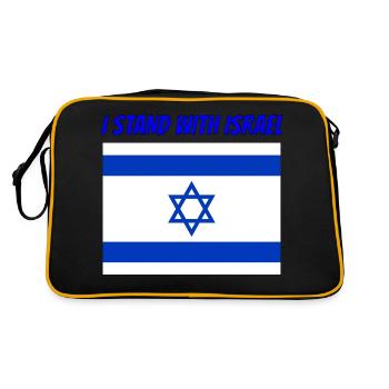 Je me tenai avec Israël - Sac Retro - noir/or - Dos