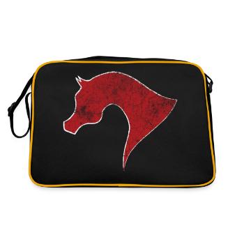 arabic horse - Retro Bag - black/gold - Back