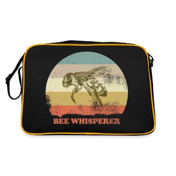 Bee Whisperer Chuchoteur d’abeilles Apiculteurs Abeilles - Sac Retro - noir/or - Dos