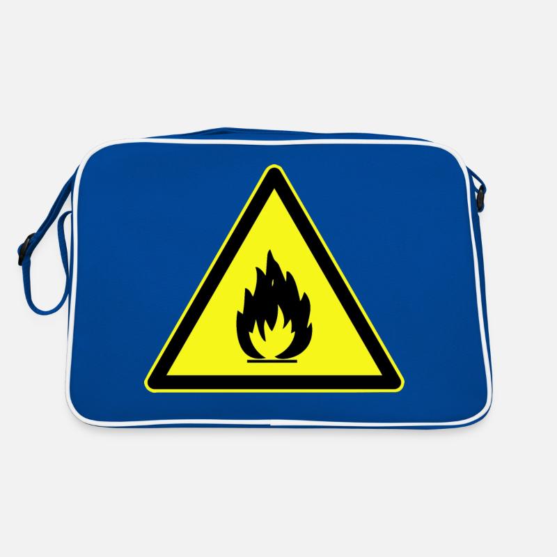 Flammable Danger Warning, Flammable Danger Retro Bag