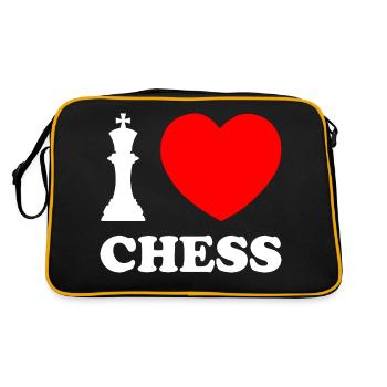 J’adore Chess Chess Player - Sac Retro - noir/or - Dos