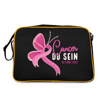 Ruben Rose De Sensibilisation Au Cancer Du Sein - Sac Retro - noir/or - Dos