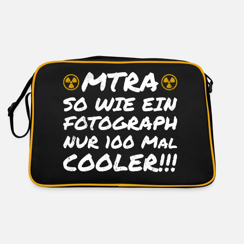 MTRA Medizinisch-Technischer Radiologie Mta - Retro Tasche - Schwarz/Gold