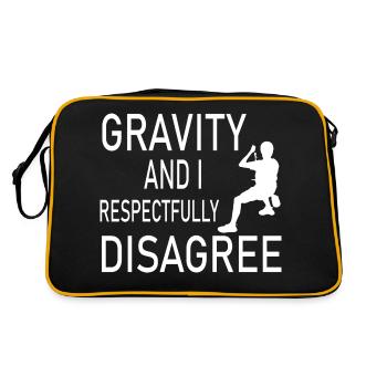 Bouldern Klettern Climbing - Retro Tasche - Schwarz/Gold - Hinten