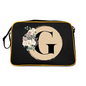 lettre G - Sac Retro - noir/or - Dos