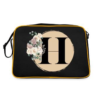 lettre H - Sac Retro - noir/or - Dos