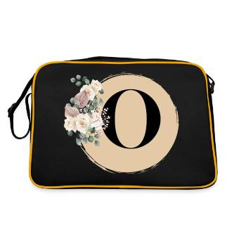 letter O - Retro Bag - black/gold - Back