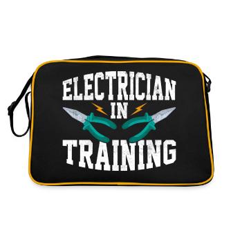 Electrician In Training Profession Electrical Eng - Retro Bag - black/gold - Back