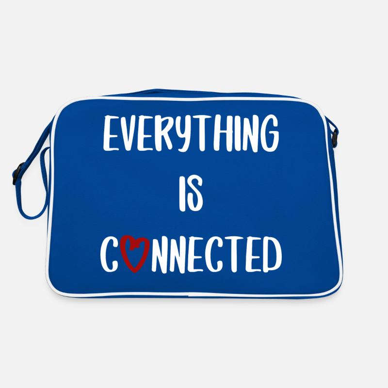 everything is connected love connection relationship Retro Bag