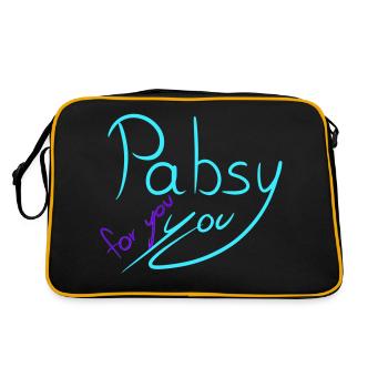 Pabsy You - Retro Bag - black/gold - Back