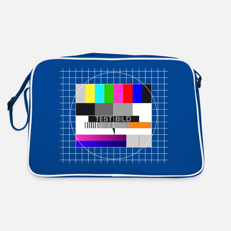 Test Image Television Screen Nostalgic Display Retro Bag