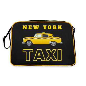 new york city taxi jaune - Sac Retro - noir/or - Dos