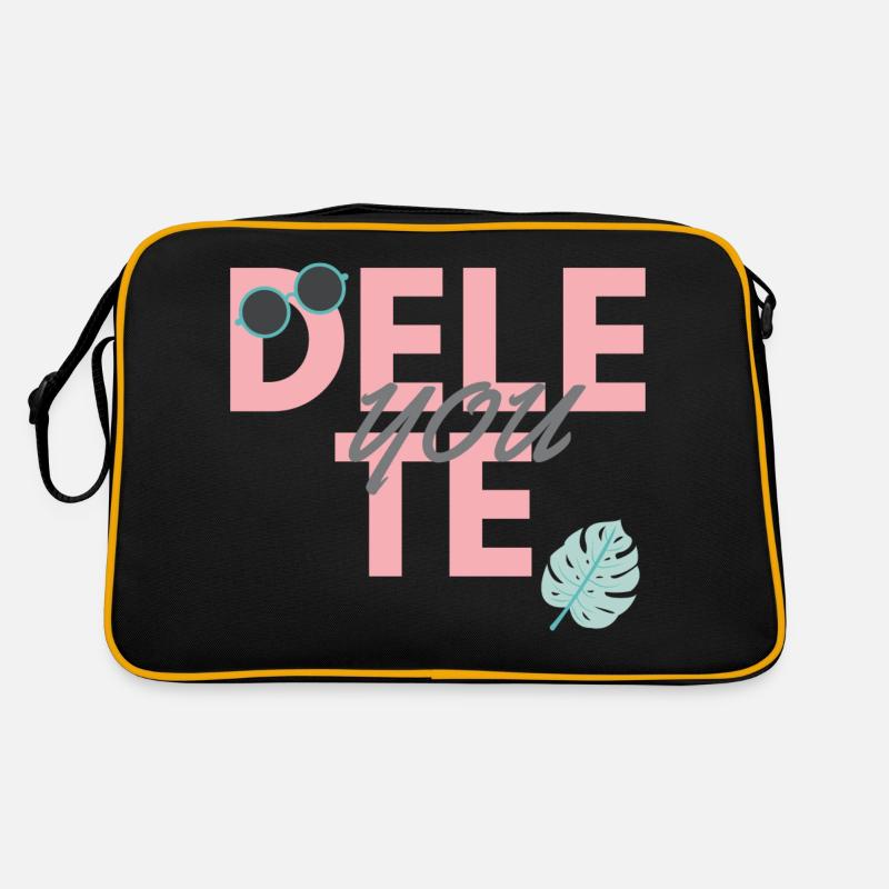 Delete. you. Funny sayings gift Retro Bag