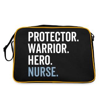 Protector Warrior Hero Nurse - Retro Bag - black/gold - Back