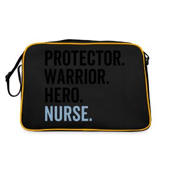 Protector Warrior Hero Nurse - Retro Bag - black/gold - Back