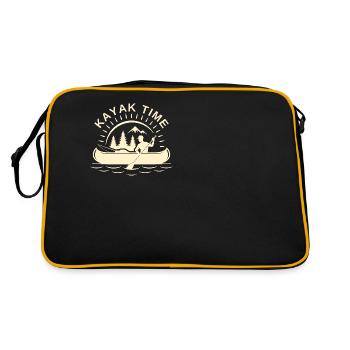 kayak love canoë retro - Sac Retro - noir/or - Dos