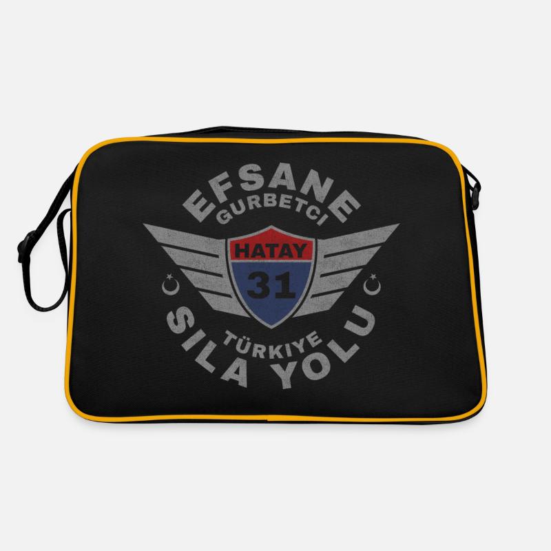 Hatay - Retro Tasche - Schwarz/Gold