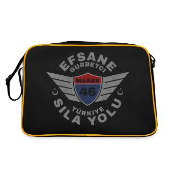 Kahramanmaraş - Retro Tasche - Schwarz/Gold - Hinten
