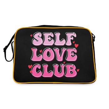self love club 2 - Retro Tasche - Schwarz/Gold - Hinten