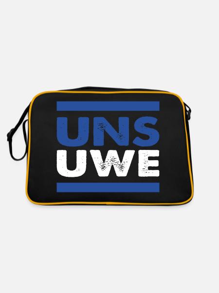 Uns Uwe Hamburg Erinnerung - Sac Retro - noir/or - Dos