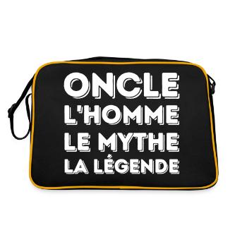 ONCLE l'homme le mythe la légende - Sac Retro - noir/or - Dos