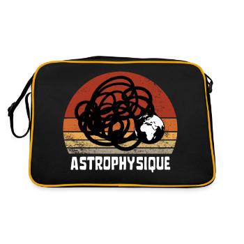 ASTROPHYSIQUE PLANETE TERRE VINTAGE RÉTRO SUNSET - Sac Retro - noir/or - Dos
