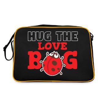 Hug The Love Bug - Retro Bag - black/gold - Back