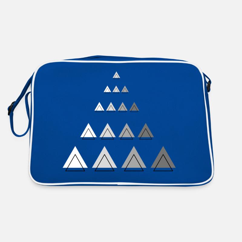 Triangles Mountain Shape Modern Decoration Retro Bag