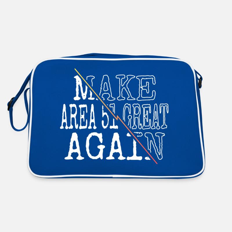 alien abduction alien spaceship alien Retro Tasche