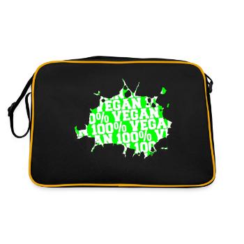 birthday present present idea joke funny quote - Retro Bag - black/gold - Back