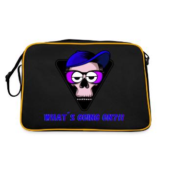 Whats going on - NEW HIT - Most cool Design. PARTY - Retro Bag - black/gold - Back