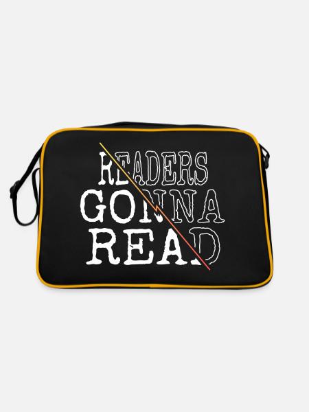 Bookish Stuff Typographie Vert J’aime les livres - Sac Retro - noir/or - Dos