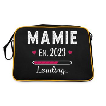 Future Mamie En 2023 Nouvelle Naissance Grossesse - Sac Retro - noir/or - Dos