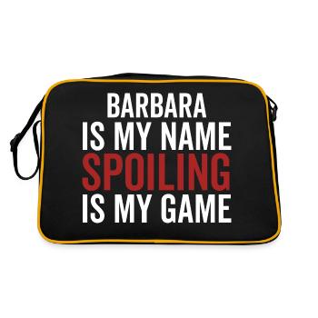 Barbara est mon nom Spoiling est mon jeu - Sac Retro - noir/or - Dos