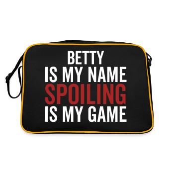 Betty est mon nom Spoiling est mon jeu - Sac Retro - noir/or - Dos