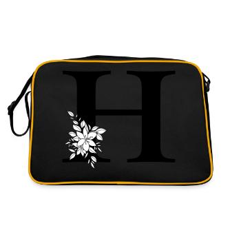 Lettre H - Sac Retro - noir/or - Dos