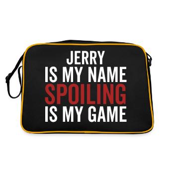 Jerry is My Name Spoiling is My Game - Retro Bag - black/gold - Back