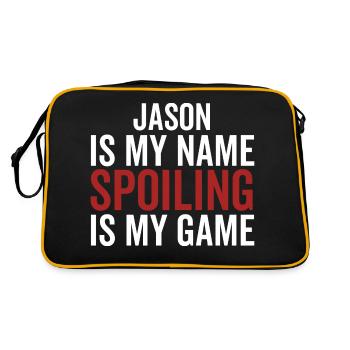 Jason is My Name Spoiling is My Game - Retro Bag - black/gold - Back