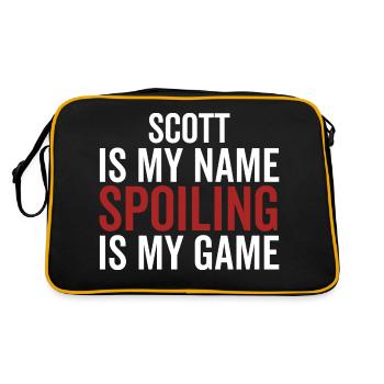 Scott is My Name Spoiling is My Game - Retro Bag - black/gold - Back