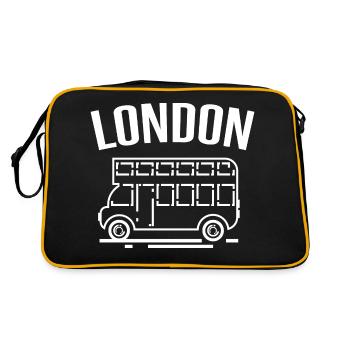 London Bus - Retro Bag - black/gold - Back