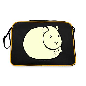 Hamster mignon animal rongeur animaux drôle animal 4 - Sac Retro - noir/or - Dos