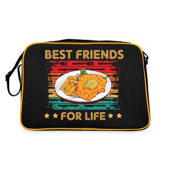 Schnitzel Best Friends pour la vie - Sac Retro - noir/or - Dos