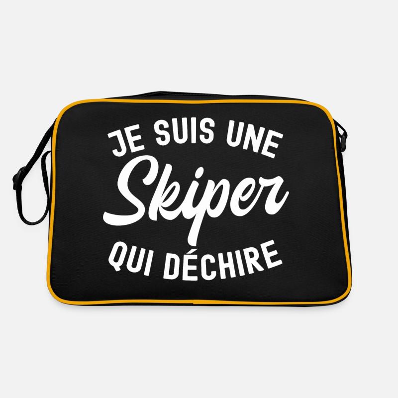 je suis une skiper qui déchire Sac Retro