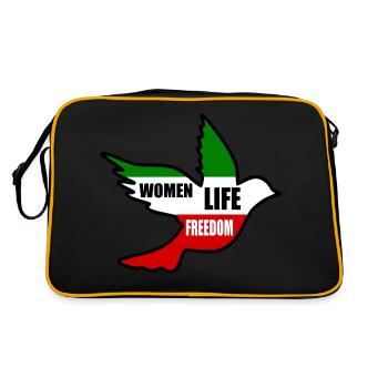 Women life freedom - Sac Retro - noir/or - Dos